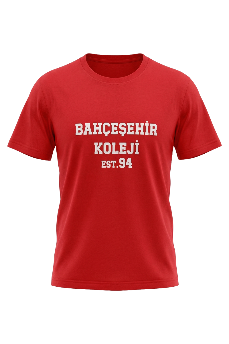 Bahçeşehir Koleji EST 94 Kırmızı Tişört