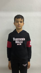 Bahçeşehir EST 94 Koyu Lacivert Kapşonlu Kol Parçalı Sweatshirt