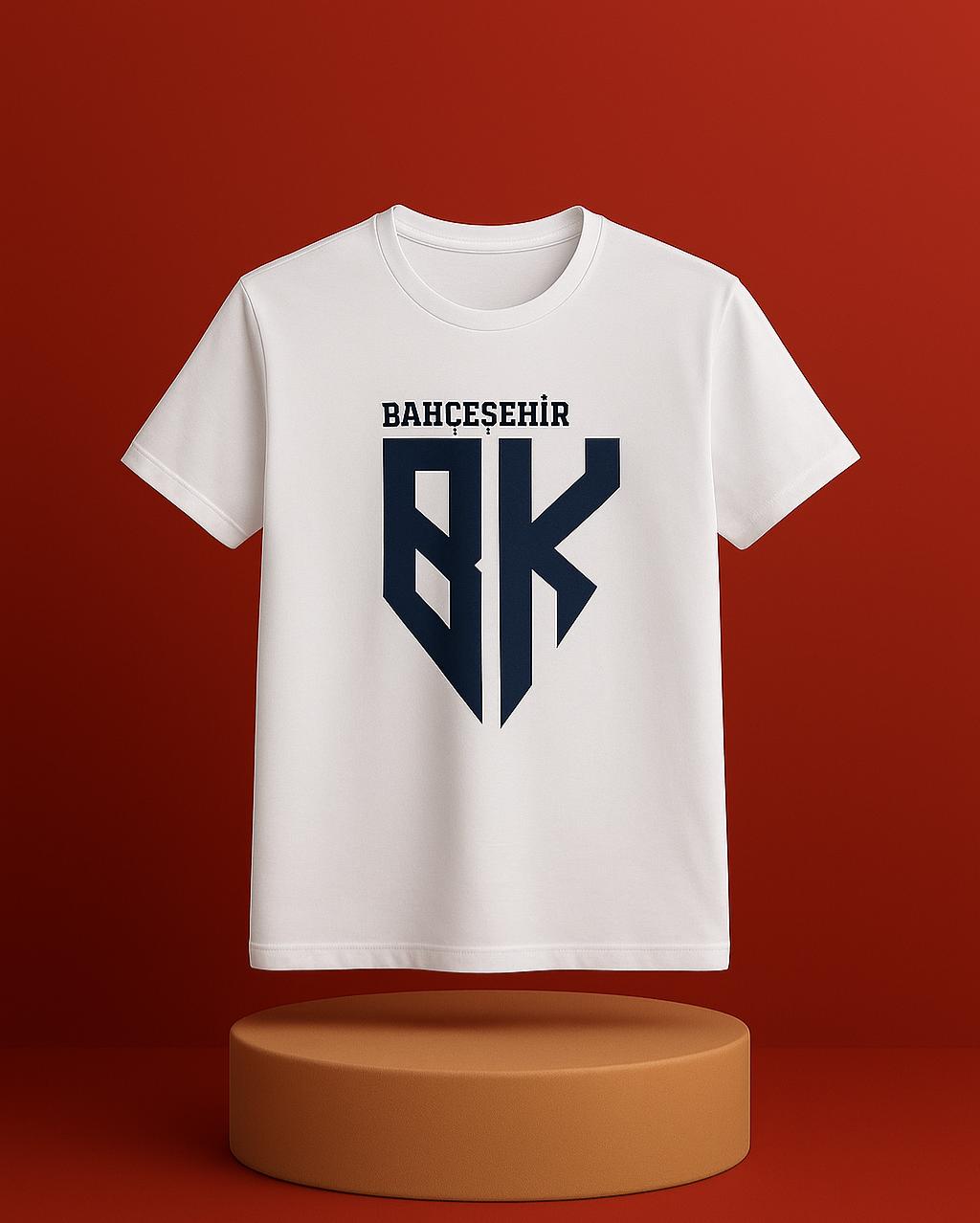 Klasik Bk Tişört Beyaz