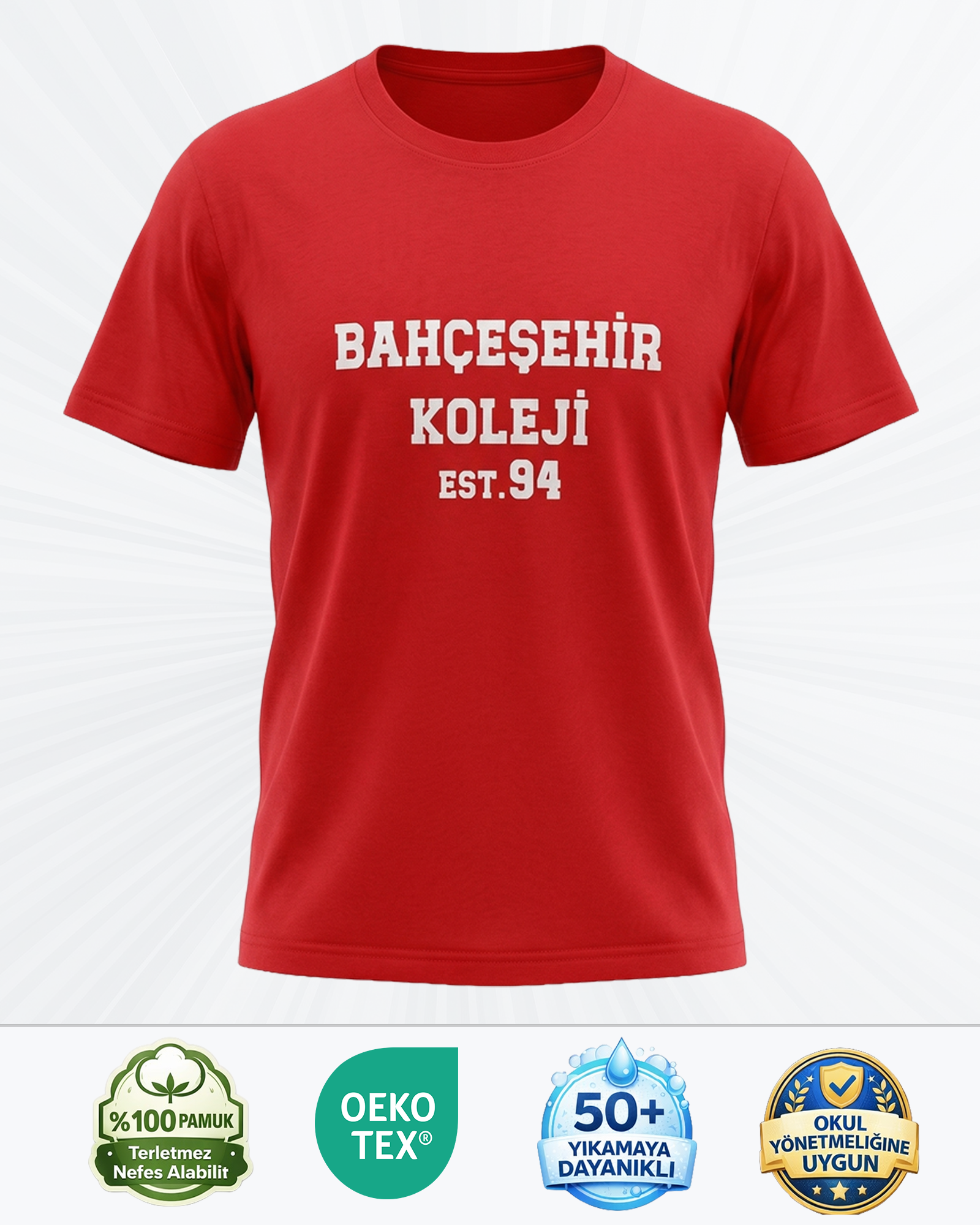 Bahçeşehir Koleji EST 94 Kırmızı Tişört