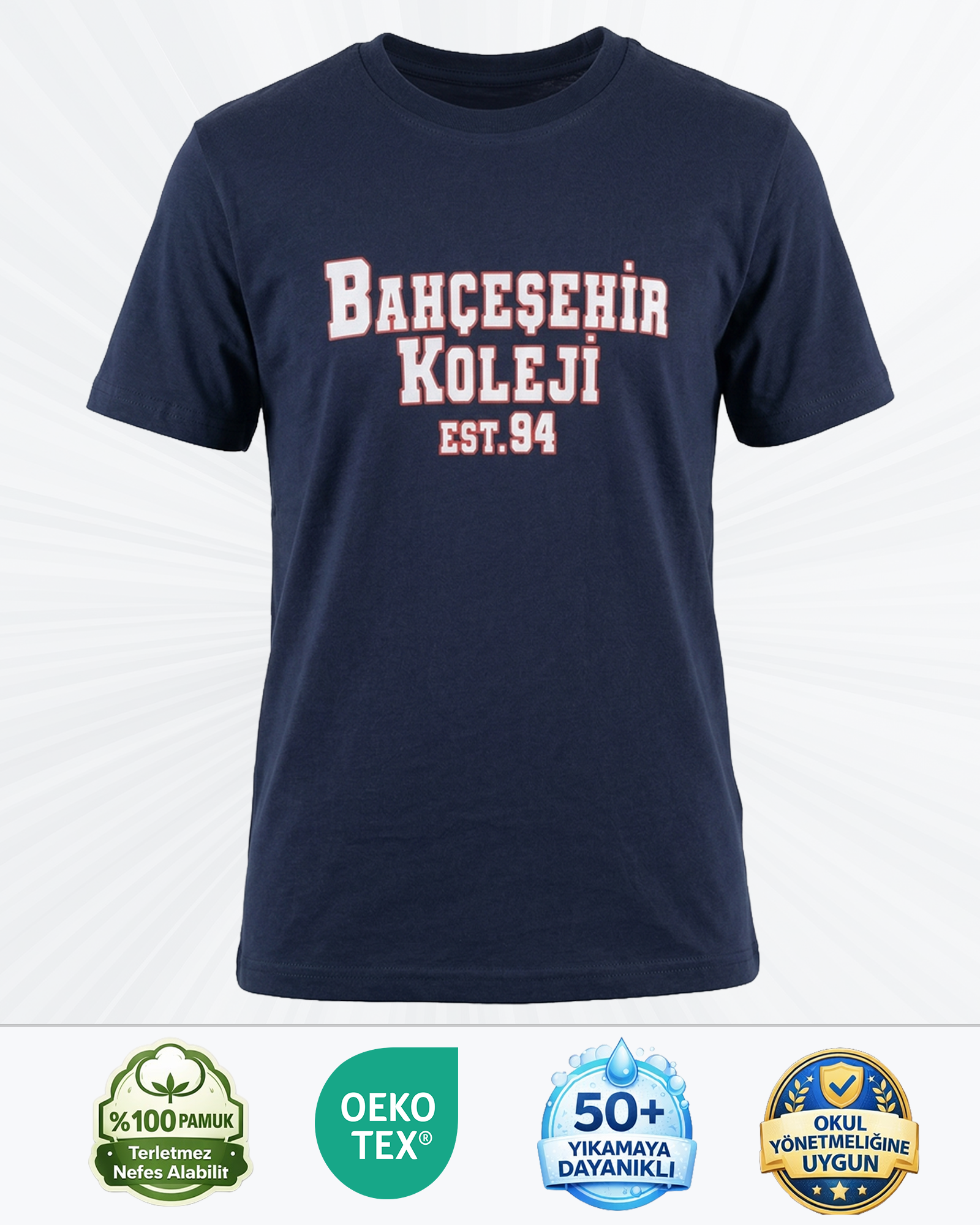 Bahçeşehir Koleji EST 94 Lacivert Tişört