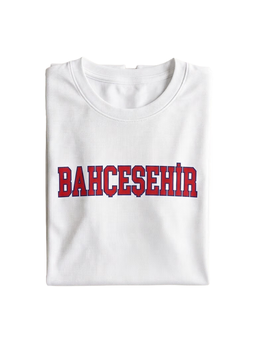 Bahçeşehir Beyaz Tisört