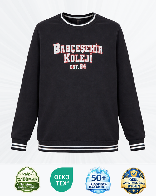 BK Comfy Sweatshirt Dark Blue (3 İplik)