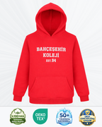 Bahçeşehir EST94 Kırmızı Kapşonlu Sweatshirt (Şardonlu)