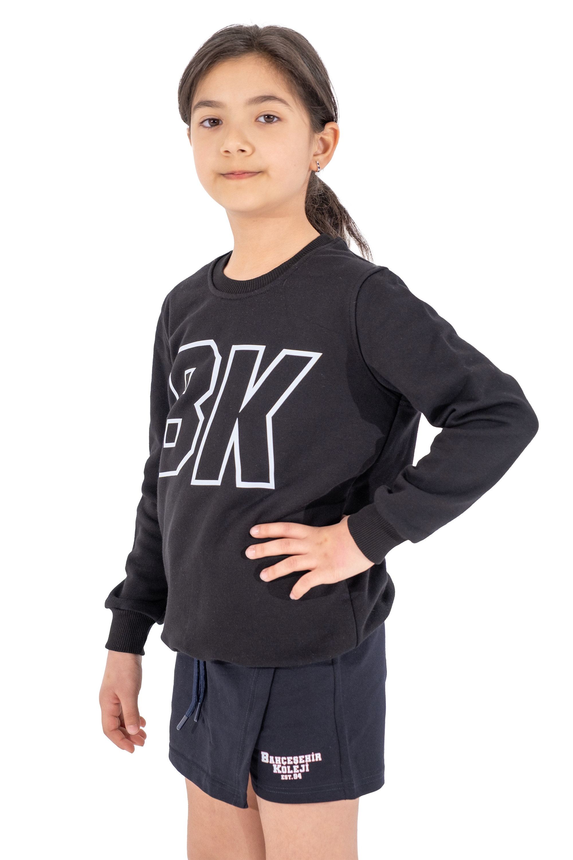 BK Siyah Sweatshirt (3 iplik)