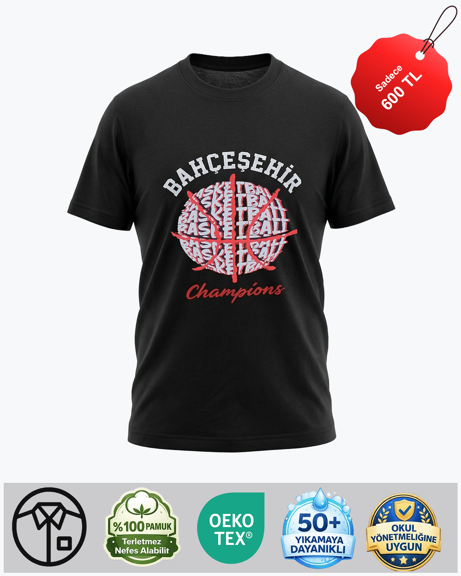 BK Basketball Champions Tişört