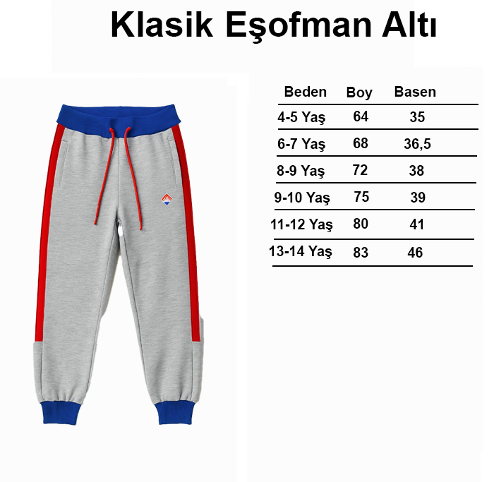 Gri Eşofman Takımı  (Outlet - İade/Değişim Yok!)