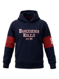 Bahçeşehir EST 94 Koyu Lacivert Kapşonlu Kol Parçalı Sweatshirt