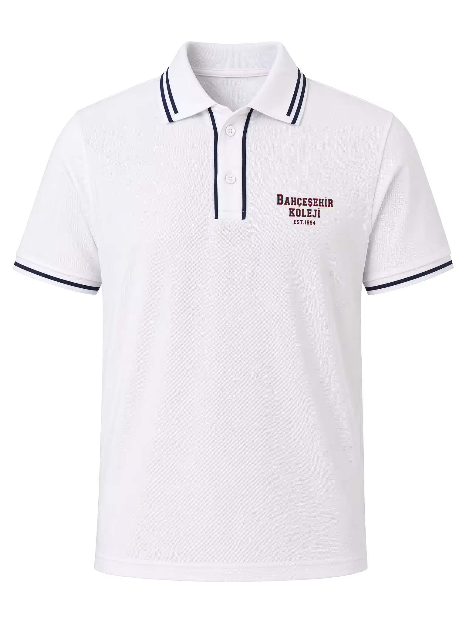 Bahçeşehir Koleji 100% Uyumlu Beyaz Polo