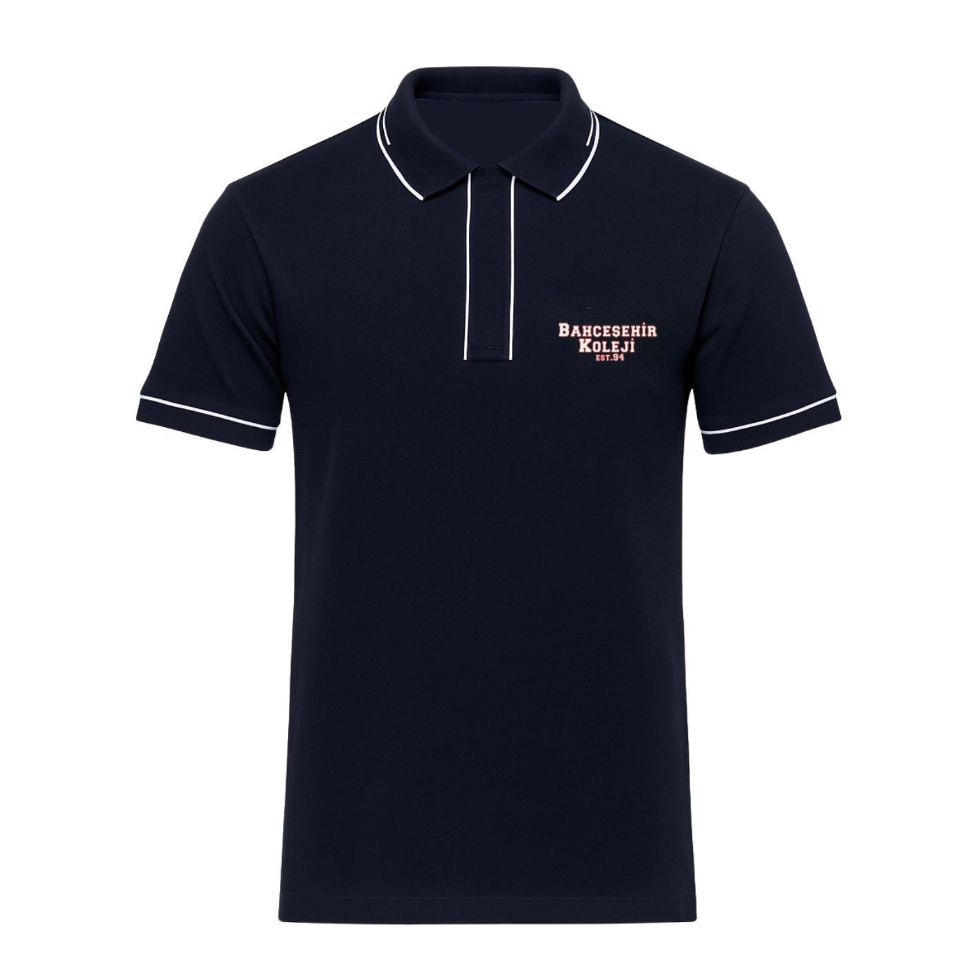 Bahçeşehir Polo Yaka Lacivert Tişört