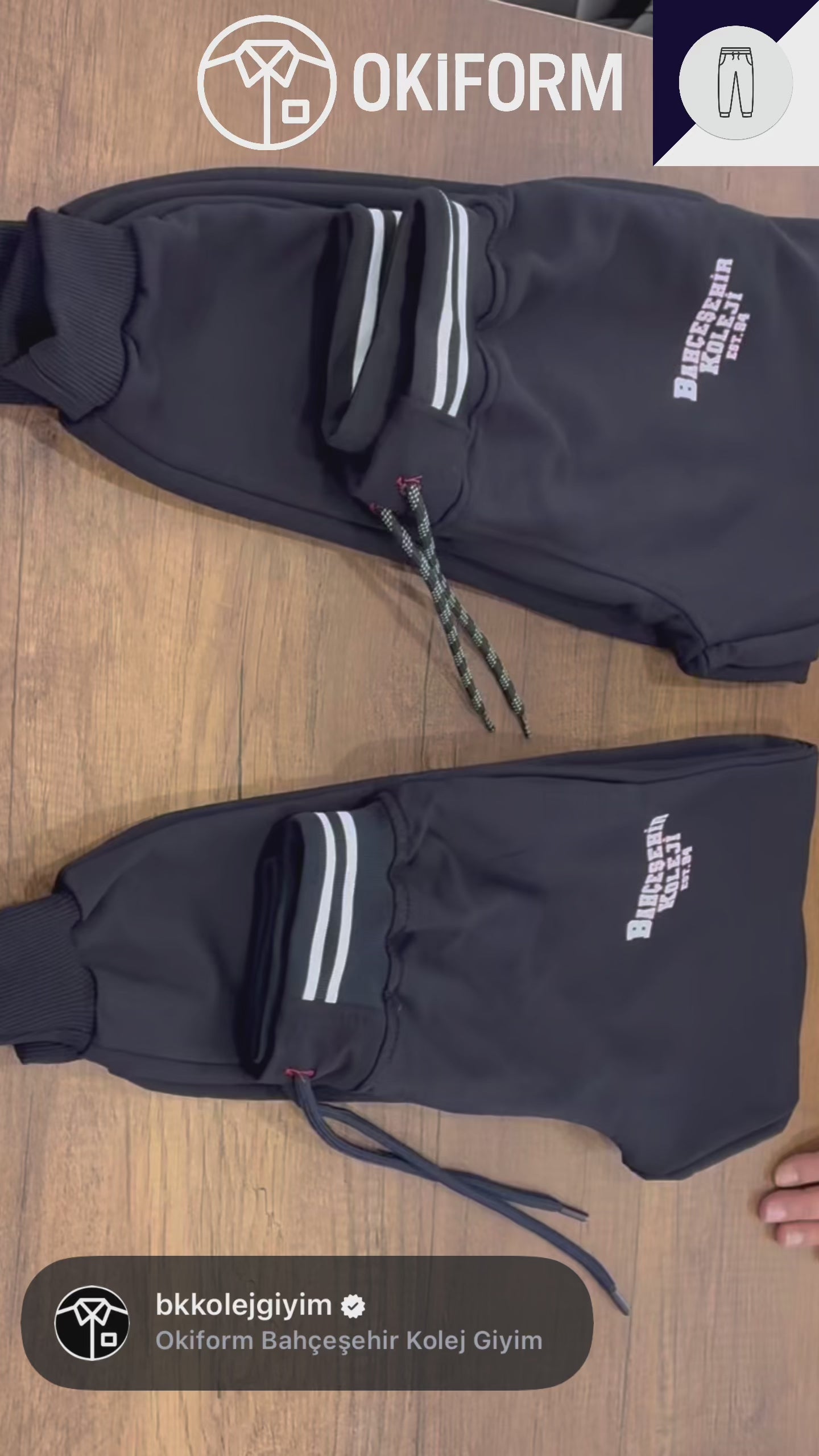 BK Campus Jogger Dark Blue Eşofman Altı (2 İplik)