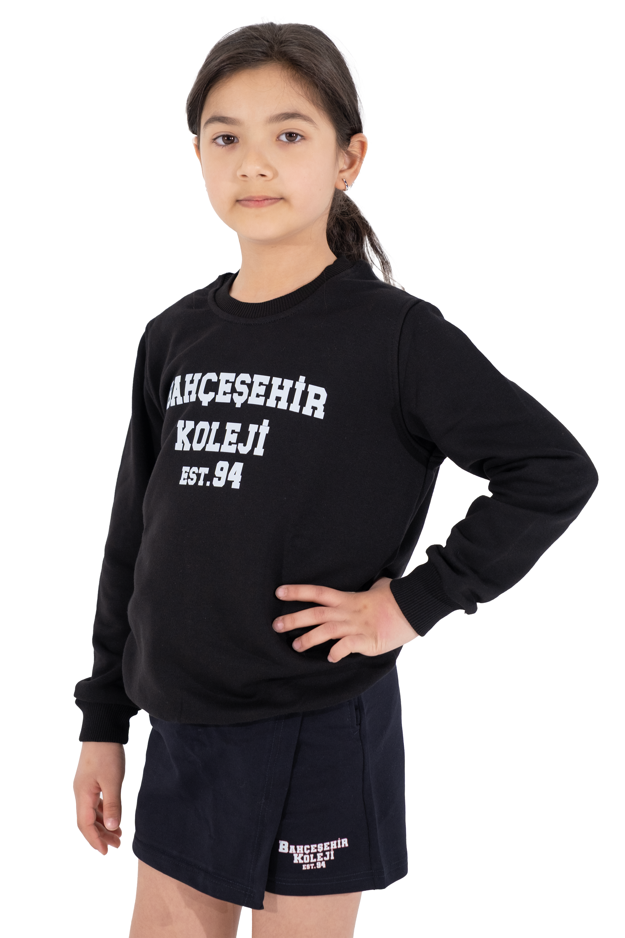 Bahçeşehir EST94 Siyah Sweatshirt (3 İplik)