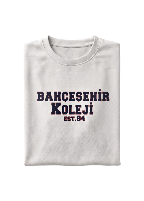 Bahçeşehir Koleji EST 94 Tisört Beyaz (2026 Yeni Sezon)