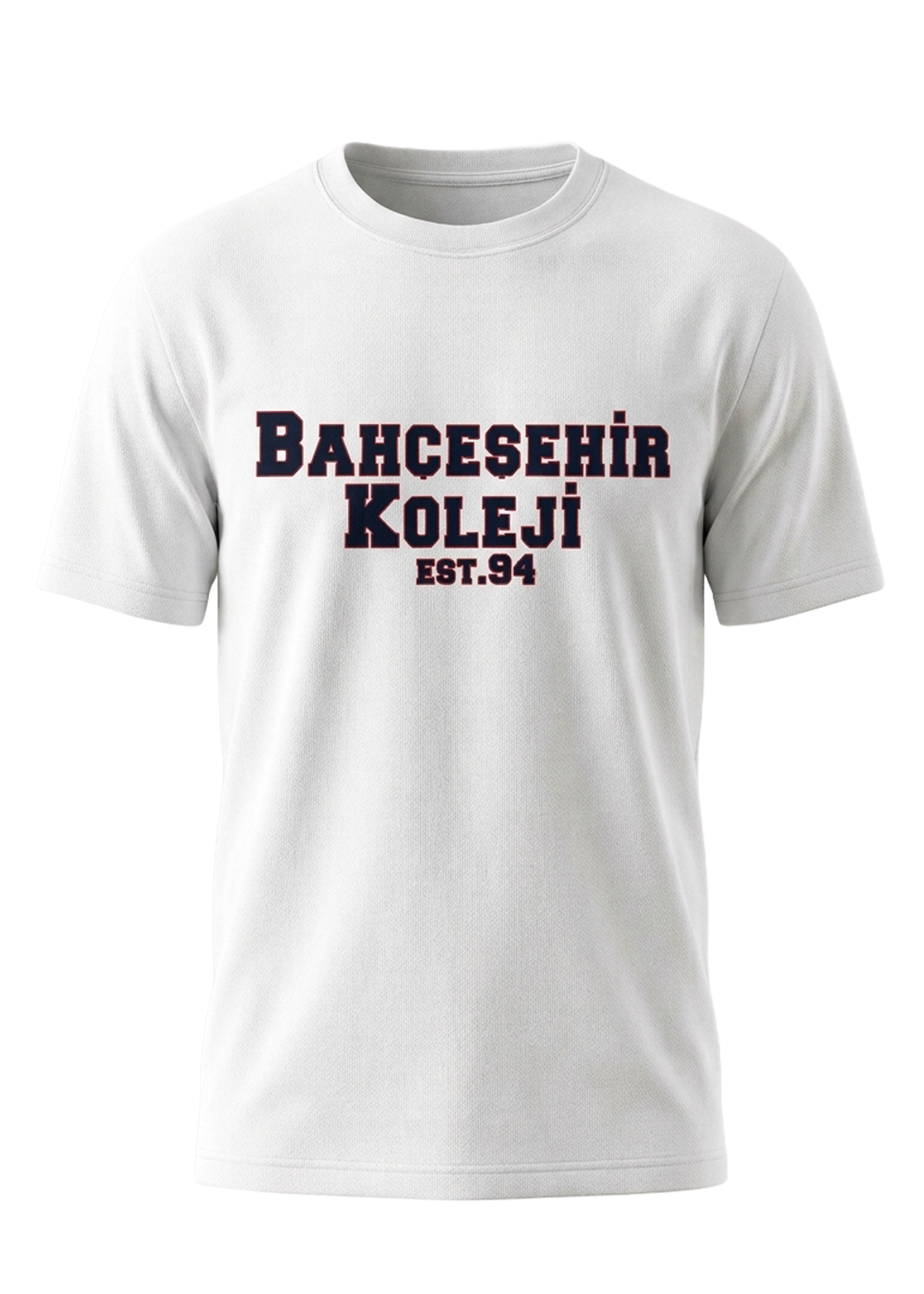 Bahçeşehir Koleji EST 94 Tishirt Beyaz (2026 Yeni Sezon)