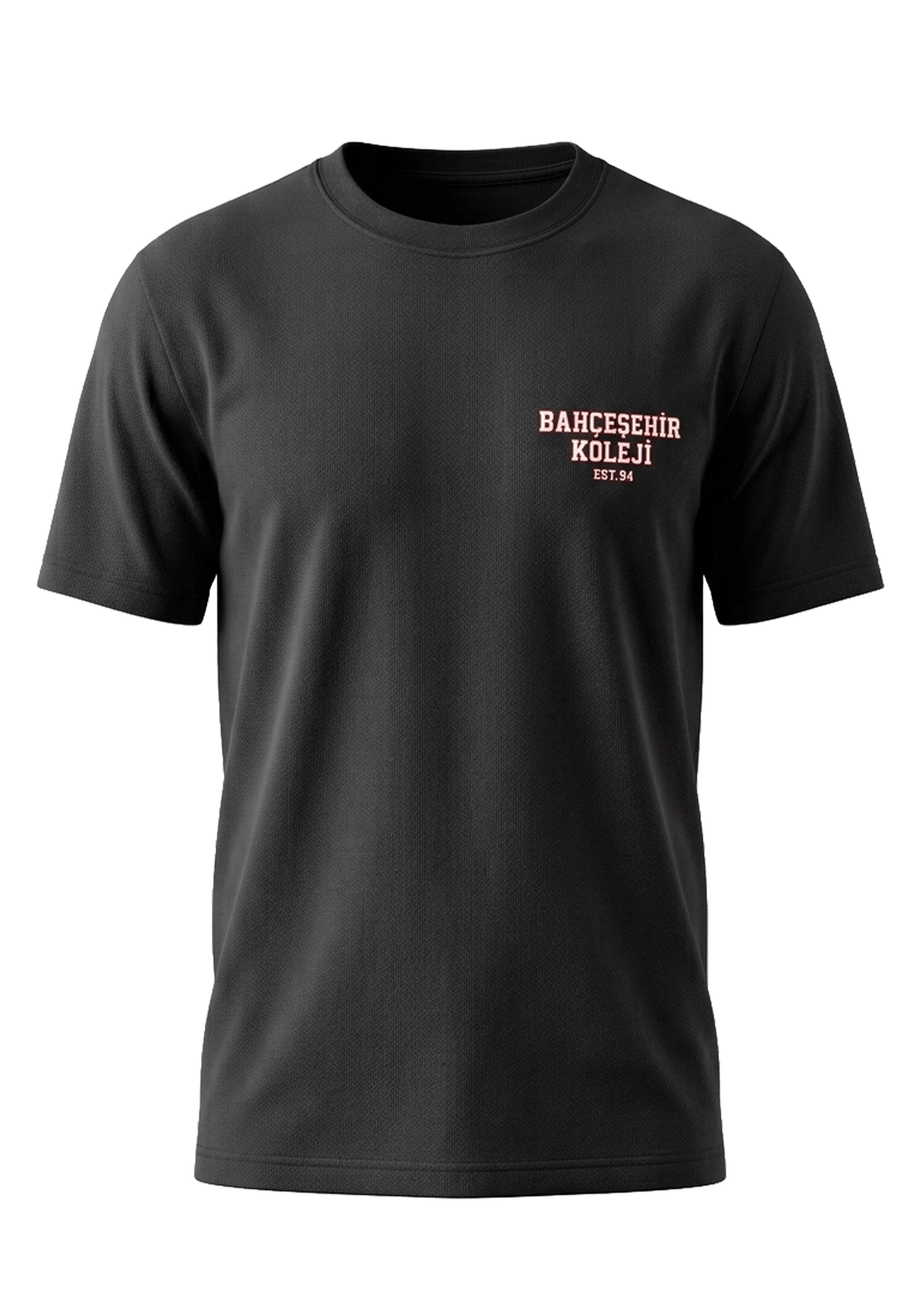 Bahçeşehir Koleji Essential Black Tishirt (2026 Yeni Sezon)