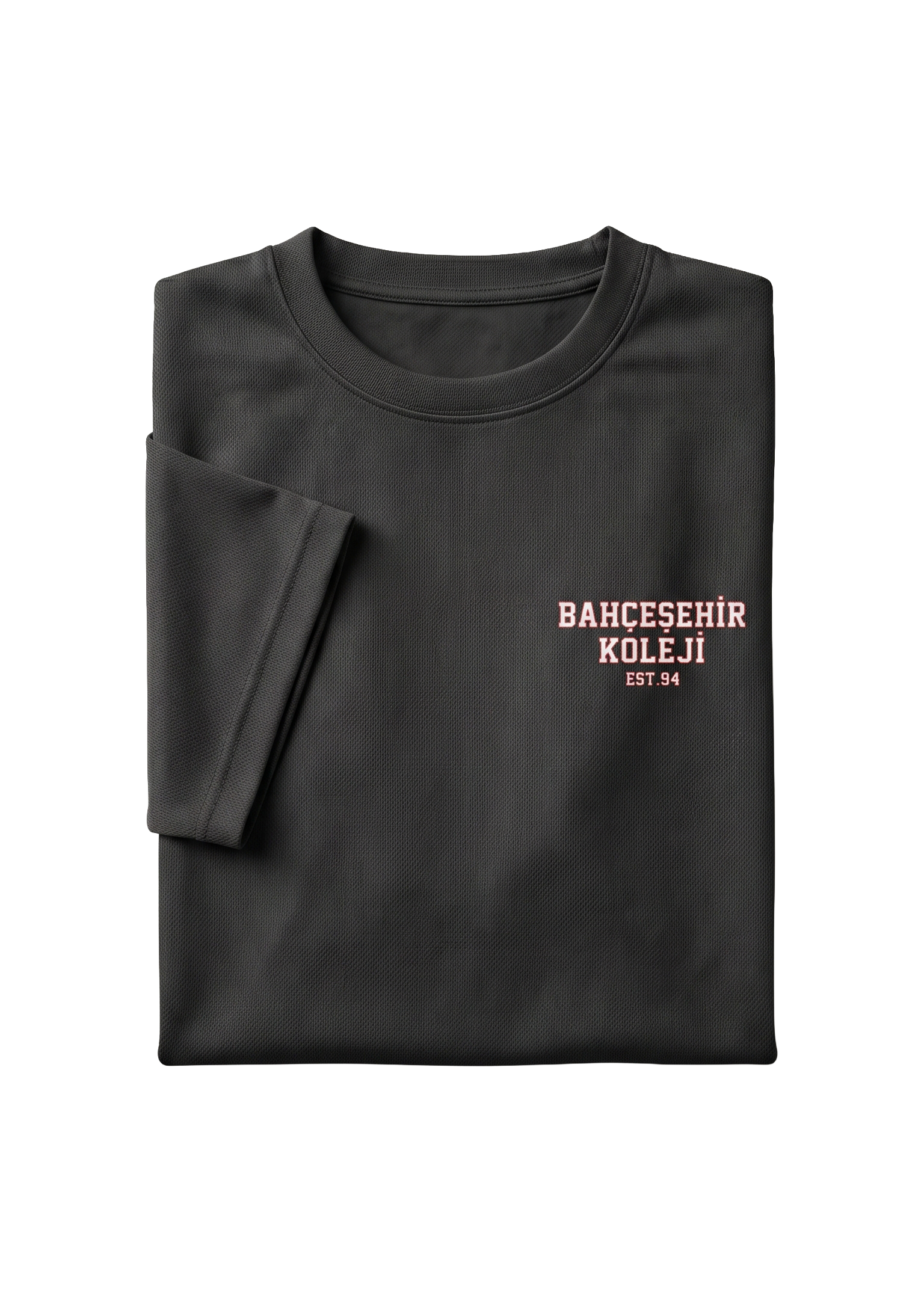 Bahçeşehir Koleji Essential Black Tishirt (2026 Yeni Sezon)